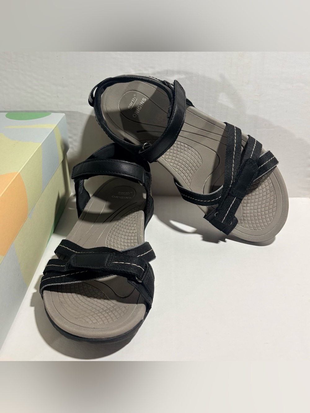 Earth Origins Edgewater Ember black sandals Women's 9.5